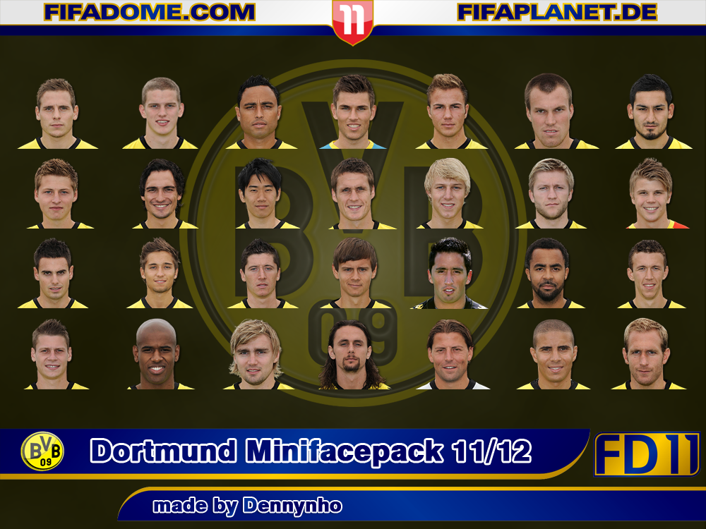Borussia Dortmund Minifacepack 2011/2012